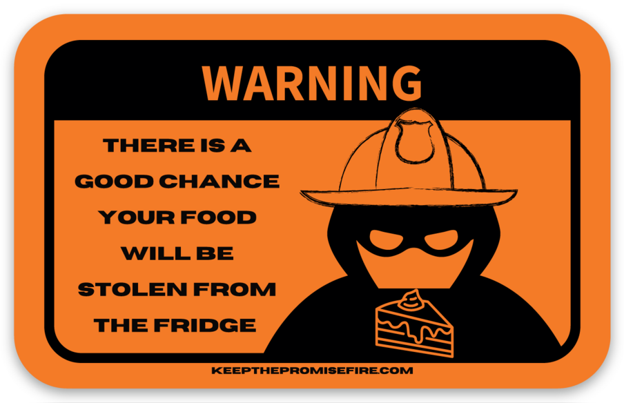 Fridge Warning Sticker