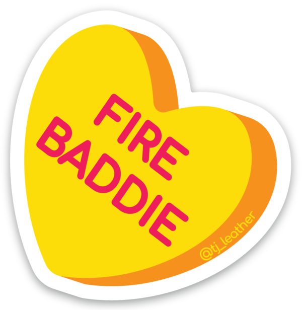 Fire Baddie Sticker