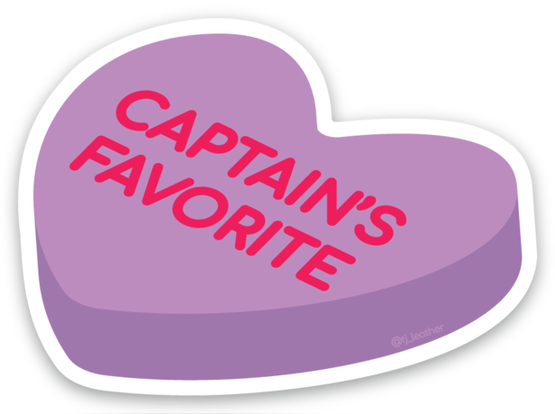 Captain’s Favorite Sticker