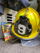 Load image into Gallery viewer, Custom Boston fire helmet shield black shield white 9 firefighter fire engine